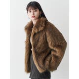 フェイクファーラインジャガードコート | MURUA | 詳細画像23 