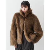 フェイクファーラインジャガードコート | MURUA | 詳細画像26 