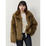 フェイクファーラインジャガードコート | MURUA | 詳細画像3 