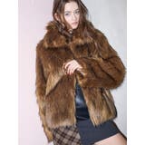 フェイクファーラインジャガードコート | MURUA | 詳細画像32 