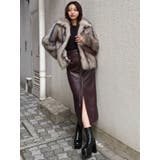 フェイクファーラインジャガードコート | MURUA | 詳細画像43 