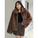 フェイクファーラインジャガードコート | MURUA | 詳細画像47 