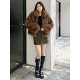 フェイクファーラインジャガードコート | MURUA | 詳細画像49 