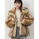 ライトミックス | フェイクファーラインジャガードコート | MURUA