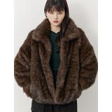 ダークミックス | レオパードフェイクファーコート | MURUA