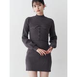 グレー | ビスチェドッキングミニワンピース | MURUA