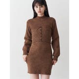 ブラウン | ビスチェドッキングミニワンピース | MURUA