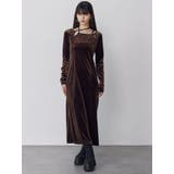 ストリングベロアワンピース | MURUA | 詳細画像3