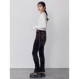 スカートレイヤードシャーリングベロアパンツ | MURUA | 詳細画像10 