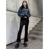 スカートレイヤードシャーリングベロアパンツ | MURUA | 詳細画像12 