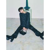 スカートレイヤードシャーリングベロアパンツ | MURUA | 詳細画像2 