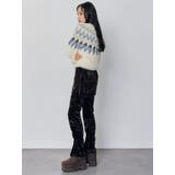 スカートレイヤードシャーリングベロアパンツ | MURUA | 詳細画像7 