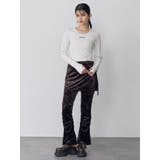 スカートレイヤードシャーリングベロアパンツ | MURUA | 詳細画像9 