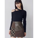 ブラック | ワンショルテープリブニット | MURUA