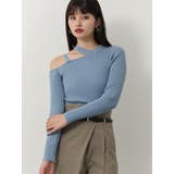 ブルー | ワンショルテープリブニット | MURUA