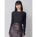 メランジバイカラーリブニット | MURUA | 詳細画像11 