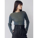 メランジバイカラーリブニット | MURUA | 詳細画像15 