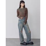 メランジバイカラーリブニット | MURUA | 詳細画像27 