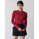 メランジバイカラーリブニット | MURUA | 詳細画像3 