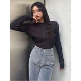 メランジバイカラーリブニット | MURUA | 詳細画像33 