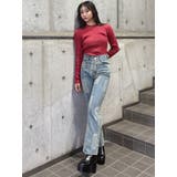 メランジバイカラーリブニット | MURUA | 詳細画像39 