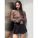 メランジバイカラーリブニット | MURUA | 詳細画像46 