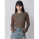 メランジバイカラーリブニット | MURUA | 詳細画像5 