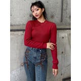 メランジバイカラーリブニット | MURUA | 詳細画像50 