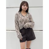 アーガイルシャギーポロニット | MURUA | 詳細画像24 