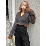 アーガイルシャギーポロニット | MURUA | 詳細画像3 