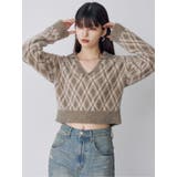 アーガイルシャギーポロニット | MURUA | 詳細画像5 