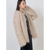 ベージュ | ウェーブシャギーボリュームニット | MURUA