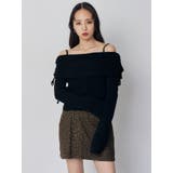 モールヤーンオフショルニット | MURUA | 詳細画像4 