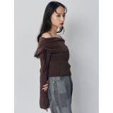 モールヤーンオフショルニット | MURUA | 詳細画像8 