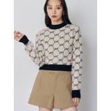 モノグラムバイカラーニット | MURUA | 詳細画像1 