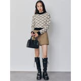 モノグラムバイカラーニット | MURUA | 詳細画像10 