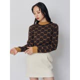 モノグラムバイカラーニット | MURUA | 詳細画像15 