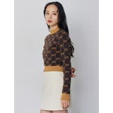 モノグラムバイカラーニット | MURUA | 詳細画像16 