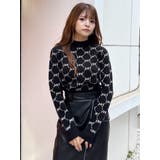 モノグラムバイカラーニット | MURUA | 詳細画像28 