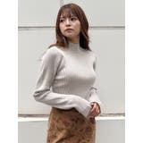 バイカラーラメクロップドニット | MURUA | 詳細画像2 