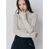 アイボリー | バイカラーラメクロップドニット | MURUA