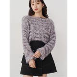 ネイビー | MIXシャギールーズニット | MURUA