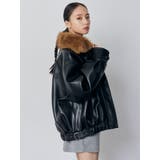 2WAYカラーフェイクレザーブルゾン | MURUA | 詳細画像4