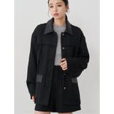 ブラック | ツイードミドルジャケット | MURUA