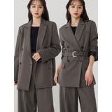 ベルテッドテーラードジャケット【セット販売対象】 | MURUA | 詳細画像1