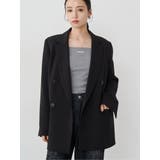 ブラック | ベルテッドテーラードジャケット【セット販売対象】 | MURUA