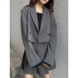 グレー | ショートテーラードジャケット【セット販売対象】 | MURUA