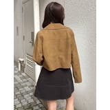 コンパクトフェイクレザーライダースジャケット | MURUA | 詳細画像15 