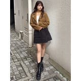 コンパクトフェイクレザーライダースジャケット | MURUA | 詳細画像16 