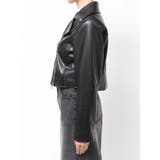 コンパクトフェイクレザーライダースジャケット | MURUA | 詳細画像25 